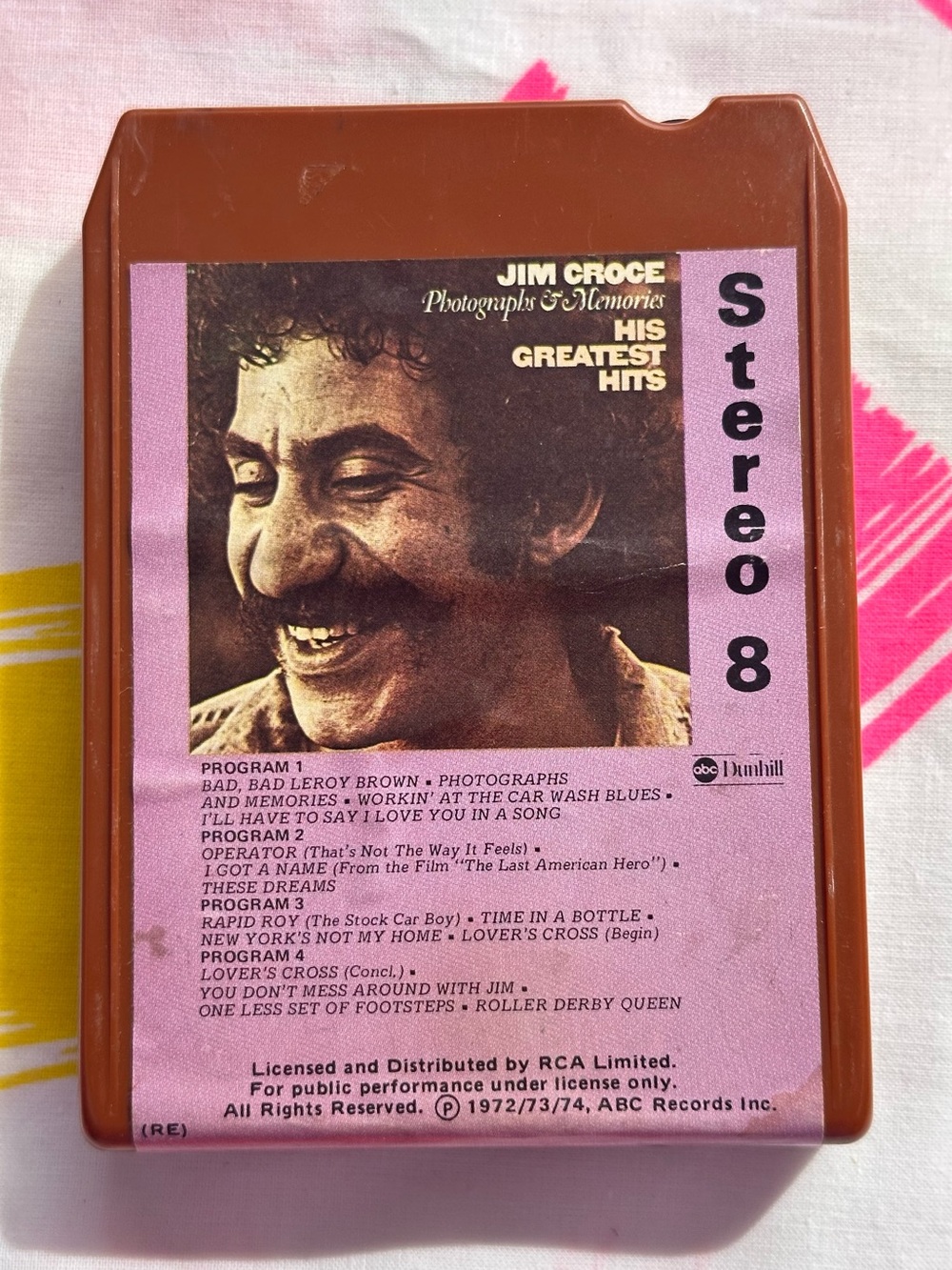 Jim Croce - Photographs & Memories: His Greatest Hits (8-Track Tape)